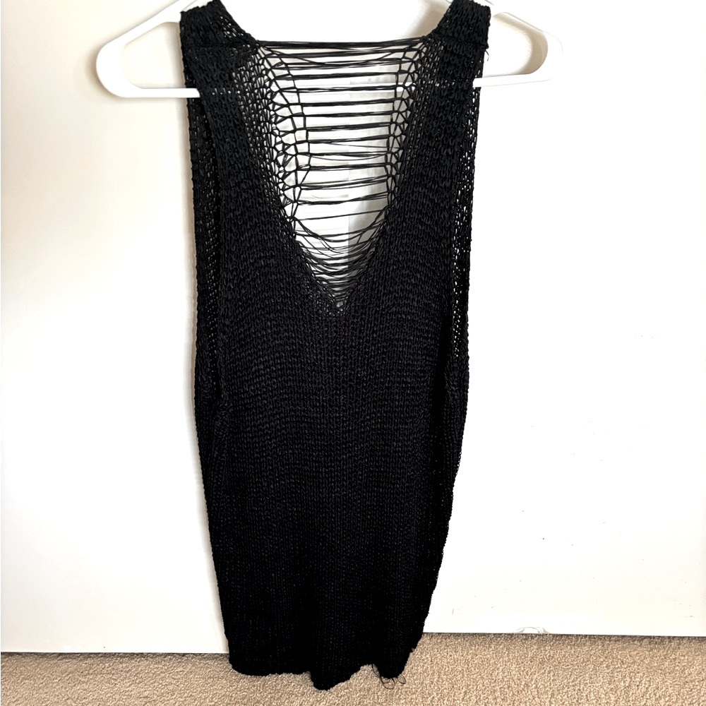 Black knit sweater / dress